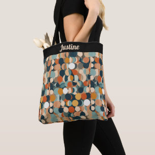 Bolso De Tela Círculos coloridos
