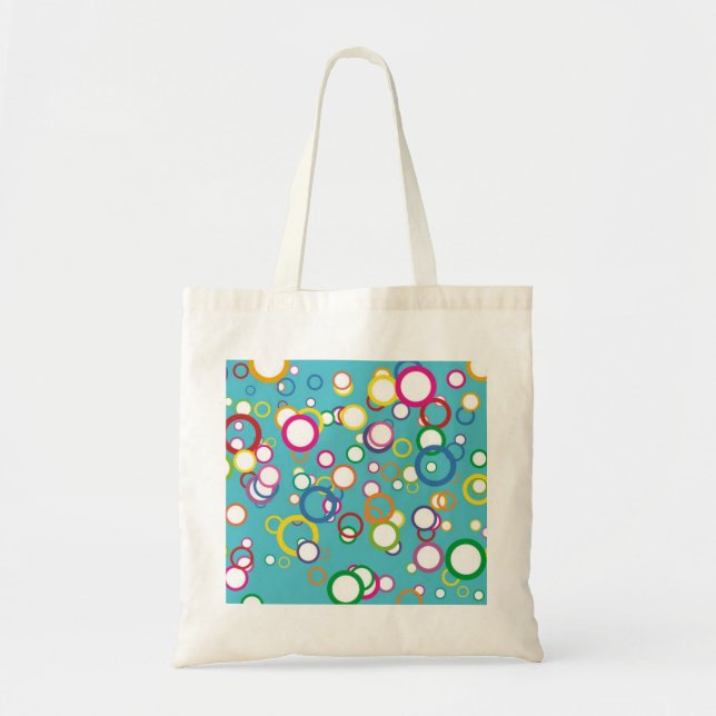Bolso De Tela Círculos coloridos (Frente)