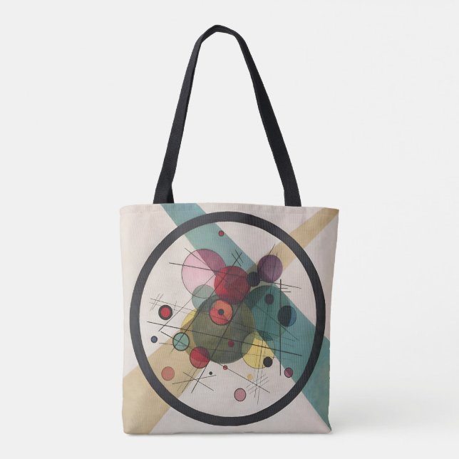 Bolso De Tela Círculos De Kandinsky En Un Círculo (Reverso)