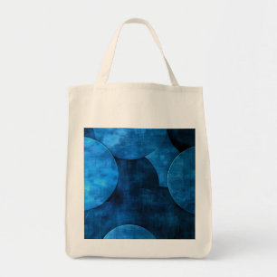 Bolso De Tela Círculos de la luna azul