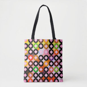 Bolso De Tela Círculos de varios colores y ropas rosadas de Guay