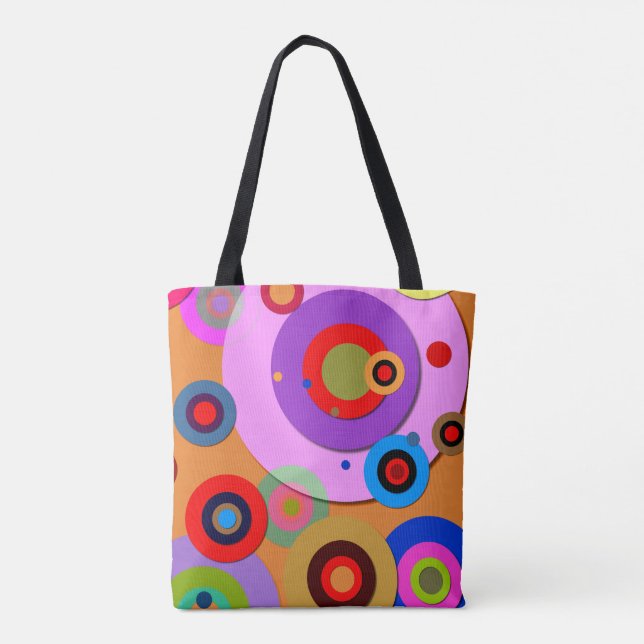 Bolso De Tela Círculos interiores (Reverso)