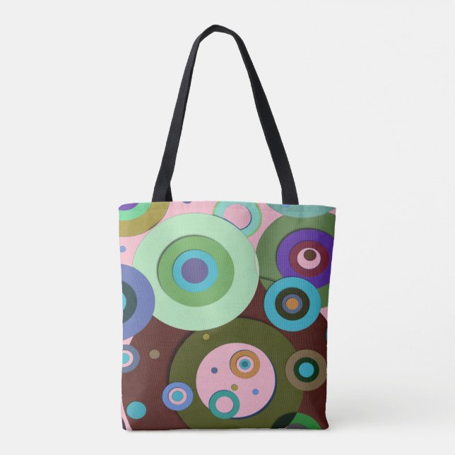 Bolso De Tela Círculos interiores #9 (Reverso)