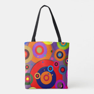 Bolso De Tela Círculos internos #18