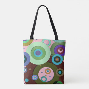 Bolso De Tela Círculos internos #9