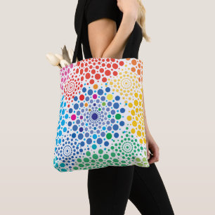 Bolso De Tela Círculos Mandala 3