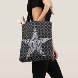 Bolso De Tela Círculos plateados de Navidades Silver Star
