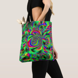 Bolso De Tela Círculos psicodélicos....