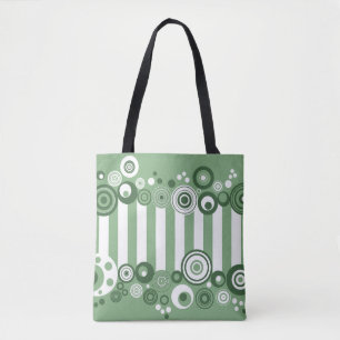 Bolso De Tela Círculos retro