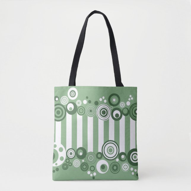 Bolso De Tela Círculos retro (Anverso)