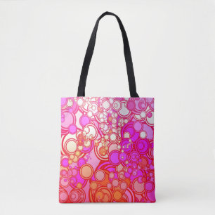 Bolso De Tela Círculos retros