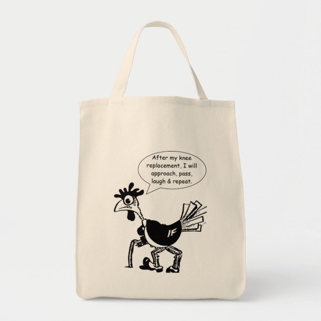 Bolso De Tela Cirugía del reemplazo de la rodilla - cita de la (Frente)