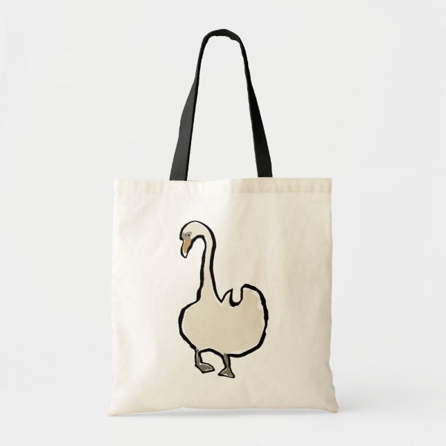 Bolso De Tela cisne (Frente)