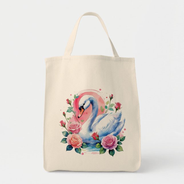 Bolso De Tela Cisne (Frente)