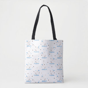 Bolso De Tela Cisne de cisne encantado