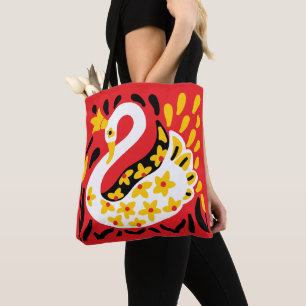 Bolso De Tela Cisne de hadas al estilo ruso
