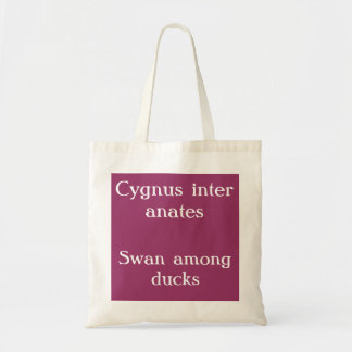 Bolso De Tela Cisne entre patos - cita latina