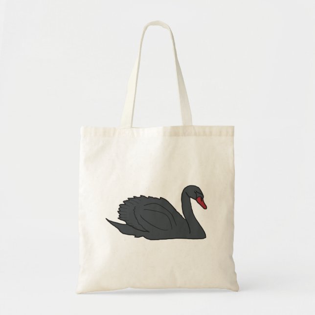 Bolso De Tela Cisne negro (Frente)