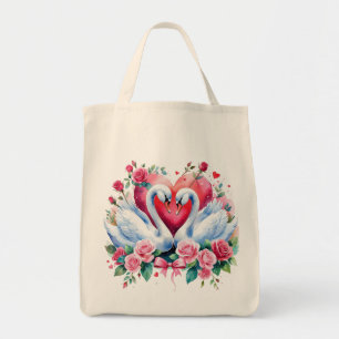 Bolso De Tela Cisnes