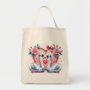 Bolso De Tela Cisnes