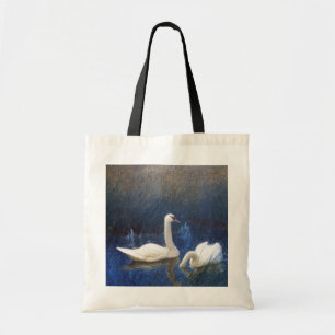 Bolso De Tela Cisnes en juncos, Bruno Liljefors