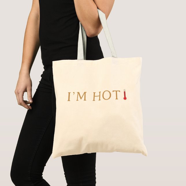 Bolso De Tela Cita caliente, humor menopáusico, erupciones calie (Subido por el creador)
