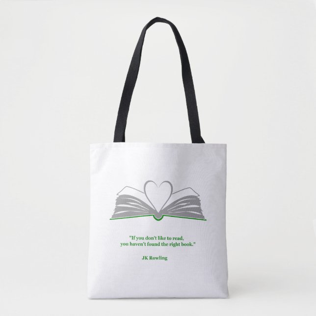 Bolso De Tela cita clásica de los amantes del libro (Anverso)