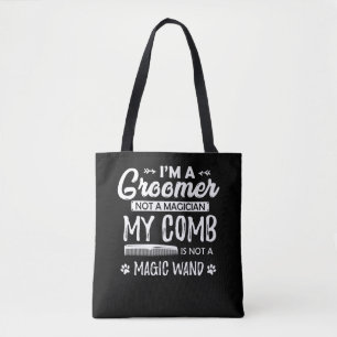 Bolso De Tela Cita cómica de perro grooming humorístico