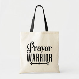 Bolso De Tela Cita cristiana Inspiradora de PRAYER WARRIOR