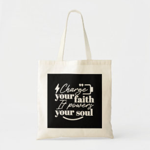 Bolso De Tela Cita Cristiana Motivacional – Carga Tu Fe