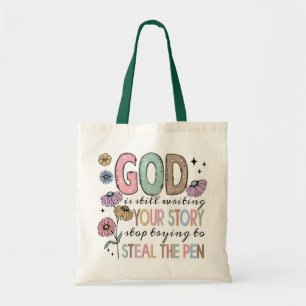 Bolso De Tela Cita cristiana retro