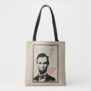 Bolso De Tela Cita de Abe Lincoln