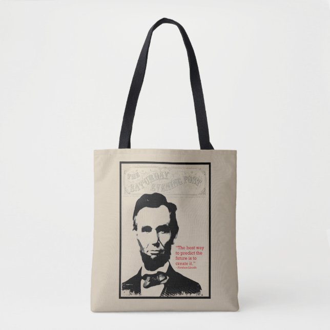 Bolso De Tela Cita de Abe Lincoln (Anverso)