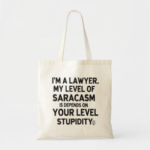 Bolso De Tela Cita de abogado sarcástico