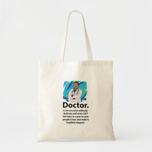 Bolso De Tela Cita de Agradecimiento a los Médicos