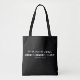 Bolso De Tela Cita de Ambrose Bierce Egotist