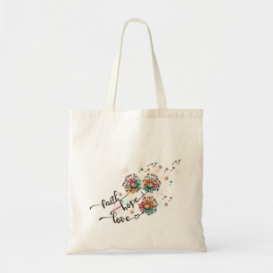 Bolso De Tela Cita de amor de esperanza de fe