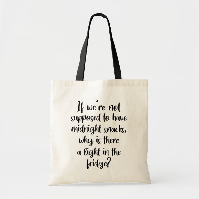 Bolso De Tela Cita de aperitivos de comida // Regalo de Cita div (Frente)