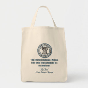 Bolso De Tela Cita de Ayn Rand en bienestar