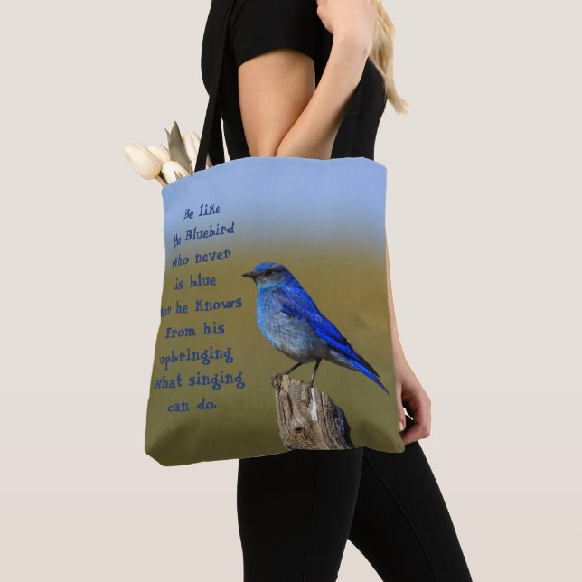 Bolso De Tela Cita de Bluebird (Detalle)