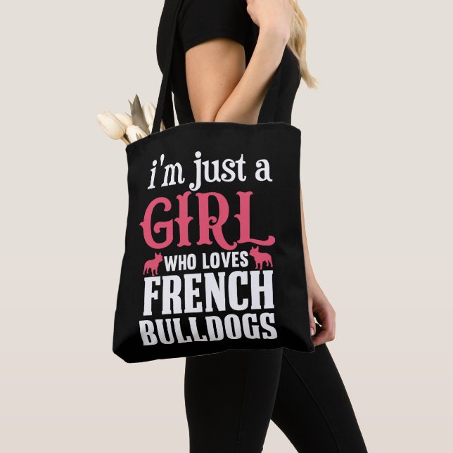 Bolso De Tela Cita de Bulldoges franceses (Detalle)