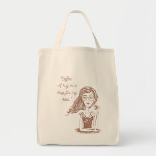 Bolso De Tela cita de café