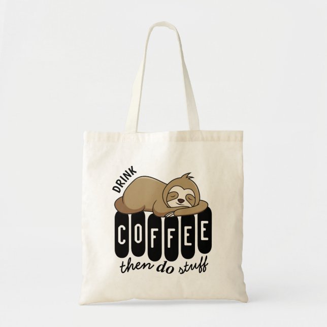 Bolso De Tela Cita de café con espuma suave (Frente)