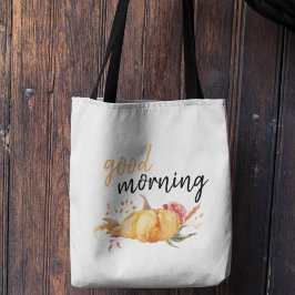 Bolso De Tela Cita de calabaza moderna de buena mañana