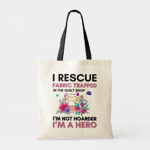 Bolso De Tela Cita de coser divertida máquina de coser floral vi