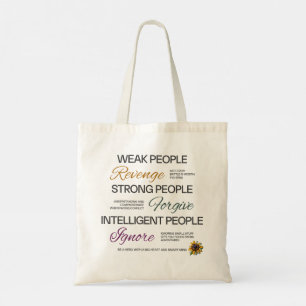 Bolso De Tela Cita de crecimiento minimalista perdonar Einstein
