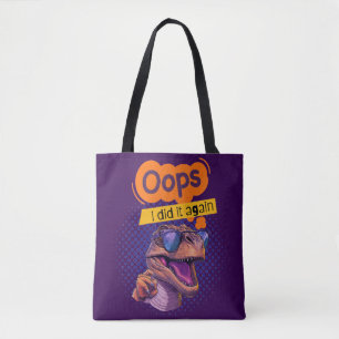Bolso De Tela cita de dinosaurios