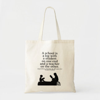 Bolso De Tela Cita de educación adaptada del presidente Garfield