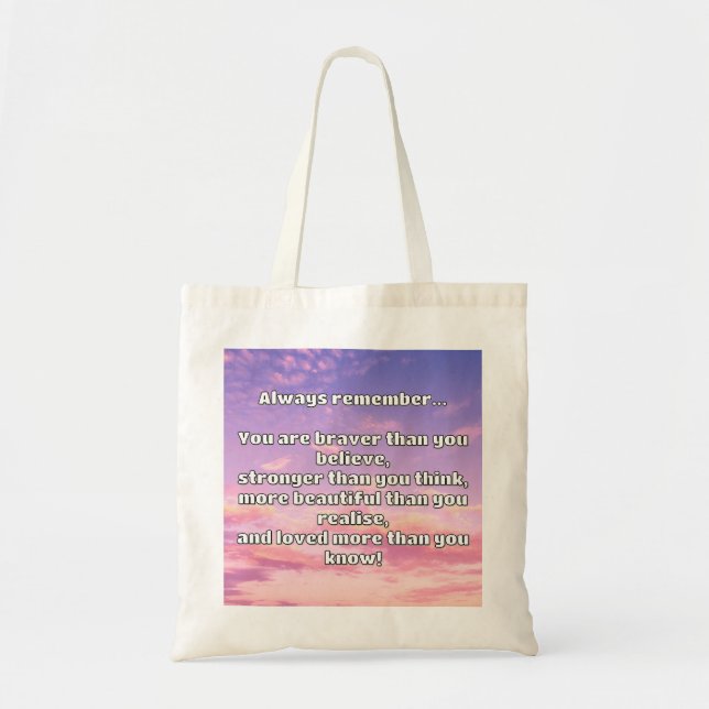 Bolso De Tela Cita de Empath Bravery Positive Animation (Frente)