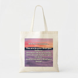 Bolso De Tela Cita de Empath Bravery Positive Animation